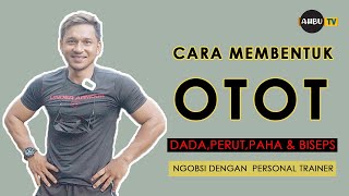 CARA MEMBENTUK OTOT DADA, OTOT PAHA, OTOT PERUT DAN  OTOT BISEP