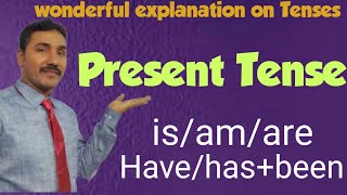 Present Tense.. wonderful explanation..simple present, present continuous,