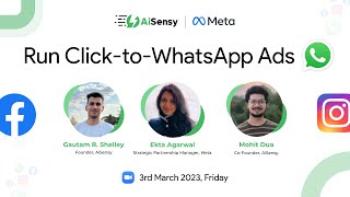 AiSensy's Exclusive Online Event on Click-to-WhatsApp Ads | How to get 5x leads with FB/Insta Ads