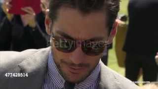 David Gandy at the Burberry show during London Collections: Men SS16 (15/06/2015)