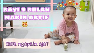 PERKEMBANGAN BAYI USIA 9 BULAN YANG MAKIN AKTIF