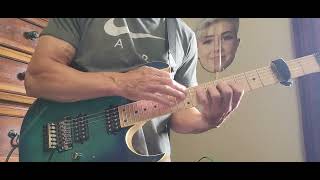 a sick tapping lick with slowdown #sweetwater Ibanez prestige RG652AHM Nebula green burst