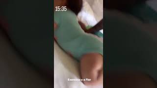 Maria flor fazendo exercícios