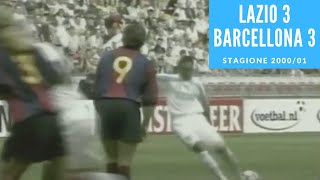 5 agosto 2000: Lazio Barcellona 3 3