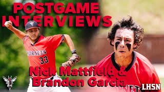 Postgame Interview: Nick Mattfield & Brandon Garcia