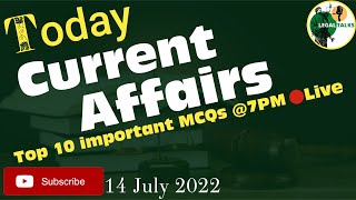 14 July 2022 Current Affairs in Hindi 🇮🇳 | India&World Daily Affairs | Current Affairs 2022 July