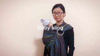 Vlokup Ring sling - How to use a ring sling with a Newborn? Tummy to Tummy position.