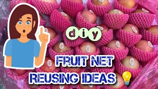 Fruit net Reuse | Diy | Vase | fruits | Flowers | low budget| showpiece | reuse ideas | Gift