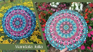 TUTORIAL MANDALA JULIA | ARTETERAPIA | CÍRCULO SAGRADO | MANDALA EM PONTILHISMO | DOT MANDALA