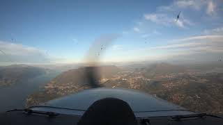 Time Lapse from Aosta to Bergamo - Cessna 172