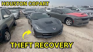 IVAN WINS A THEFT RECOVERY C7 CORVETTE HOUSTON COPART