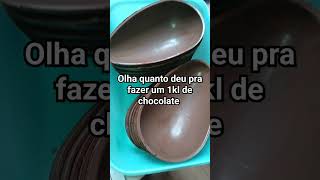 olha só quantos ovos deu pra fazer com um kl de chocolate