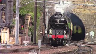 60163 Tornado arrives at Edinburgh with "The Heart of Midlothian".