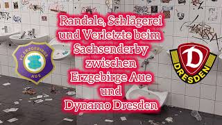 Randale, Schlägerei und Verletzte bei Aue vs. Dresden #3liga #sgd #wismutaue