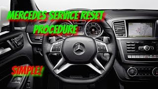 Mercedes Service Message RESET / Oil Message RESET