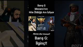 Barış G Mezarcı'nın Hile'ye Öldüğü Anı İzliyor😱#shorts #pubg #barisg #mezarci