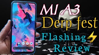 how to install Derp fest Rom on Xiaomi Mi A3 | Mi A3 costom ROM Android 11