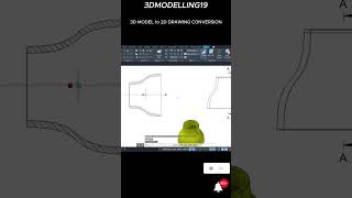 AutoCAD 3D to 2D Conversion Tutorial | Procedure #tutorial #autocad #trending #design #3dmodeling