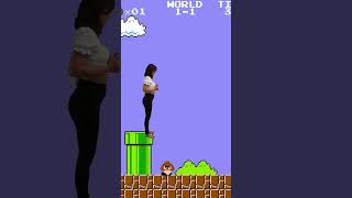 Mario Bros girl lost inside NES world