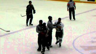 Federal League Hockey:  2/12/11 - NY @ Danbury - FELTON Scuffle