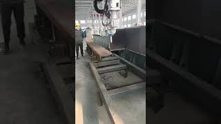 H beam cutting with laser