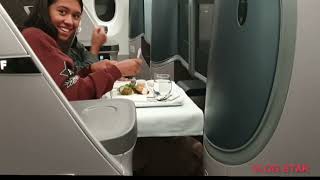 Business class on plane first time experience trailer.