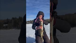 Maine ice fishing Clearwater part 2 #fishing #maineoutdooradventures