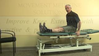 Improve Knee Extension: Knee on Table