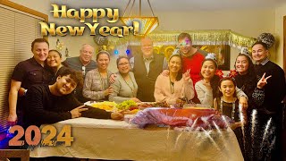 Welcome 2024! Celebrating New Year’s Eve #filipinamarriedtoforeigner #newyear2024 #afamhusband