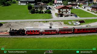 #Dampfzug der #Zillertalbahn zwischen Strass und Uderns (4K) #DJI #Mini2