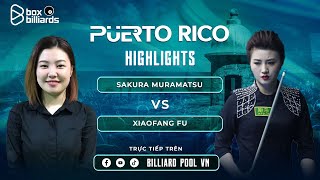 HIGHLIGHTS |  SAKURA MURAMATSU VS XIAOFANG FU | WOMEN WORLD 10 BALL | BILLIARD POOL VN