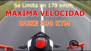 DUKE 390 KTM Máxima Velocidad (Top Speed) Stock 🔥🔥 | Go pro Hero Session | Zarzal Valle