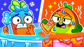 🔥Hot VS Cold🧊 Challenge 🍕🆚🍦 Bath Song 🛁 +More Kids Songs & Nursery Rhymes by VocaVoca🥑