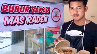 Demi mencari pundi-pundi berdagang hinggal larut malam‼️Bubur Bakar Mas Raden