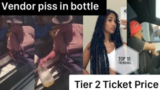 Vybz kartel teir 2 ticket , spice silver in Uk, market woman pee in bottle, shenseea