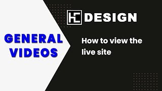 How to view the live site