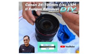 Canon 24-105mm F4 L USM Lens Fungus Removal #canon #fungus #viral #f4l #canonlens #lensclening #f4