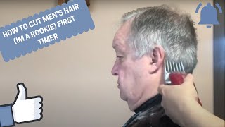 HOW TO CUT MEN’S HAIR (IM A ROOKIE) FIRST TIMER | ASMR with Analyn