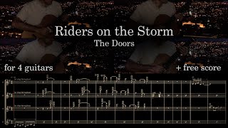 Riders on the Storm - The Doors | Guitar Ensemble Cover - free Score