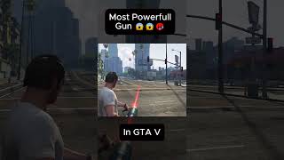 Most Powerful Gun In GTA V #gta5 #power #weapons #gaming #shorts #unfreezmyaccout