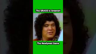 The Grass Is ALWAYS Greener Over There! #funny #gameshow #newlyweds #1970s #grass #green #laugh