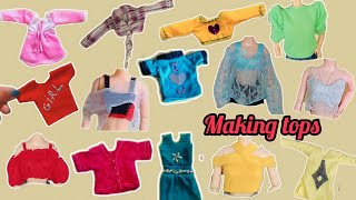 | Making Defferent Type of top for doll |Cutting and stitching |Miniature |D Creating