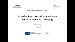 Anna Hogenová: Koronavirus nás dostal na lopatky, ale věřím, že se vše v lepší obrátí