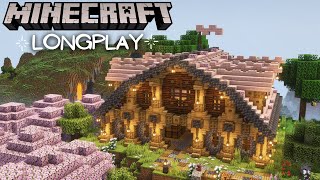 Minecraft Survival, Relaxing Longplay - Cherry Wood Storage House (No Commentary) 1.20 (#8)