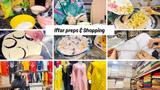 IFTAR PREPS ❤️ | Searching unstitch fabric for my Eid dress  | she’s vlog 👑