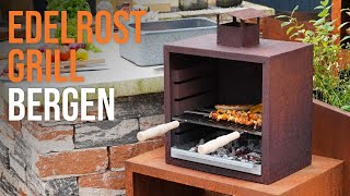 Edelrost Grill Bergen | Grillplatz im Edelrost-Design