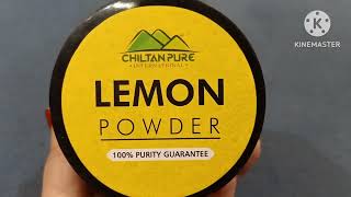 Lemon powder review ||Chiltan pure lemon powder review