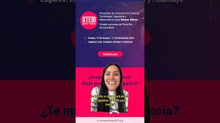 📣 programa de STEM gratis para alumnas peruanas del 2do-5to de secundaria #STEMparatodas2023