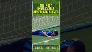 The most unbelievable missed goals ever #shorts #football #cristianoronaldo #cr7