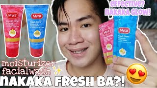 NAKAKA FRESH NA FACIAL WASH AT MOISTURIZER!😍 MYRA SMOOTH AND FRESH GLOW SKIN!✨ -ChristianPelaezVlogs